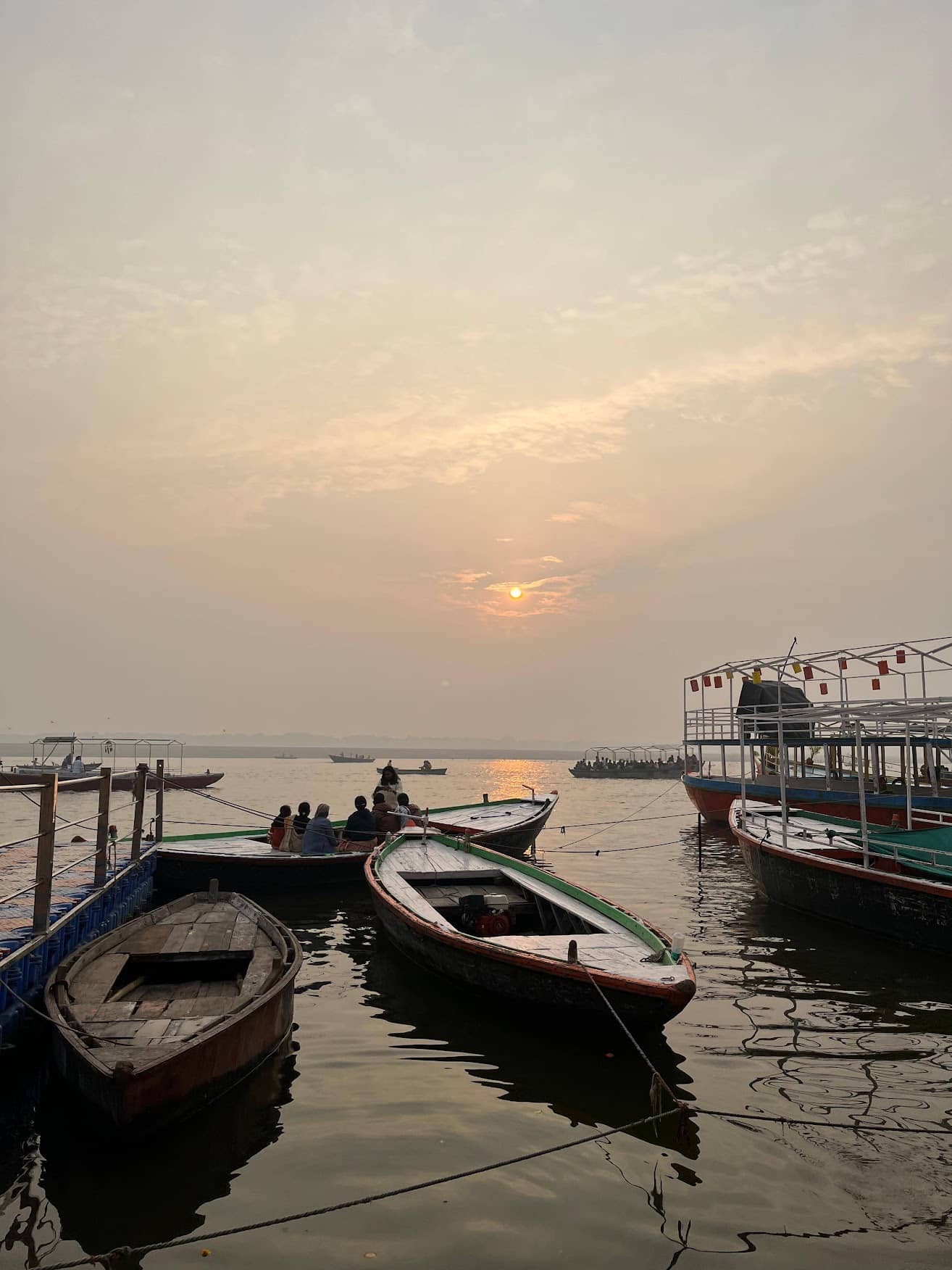 Sunrise on the Ganga river