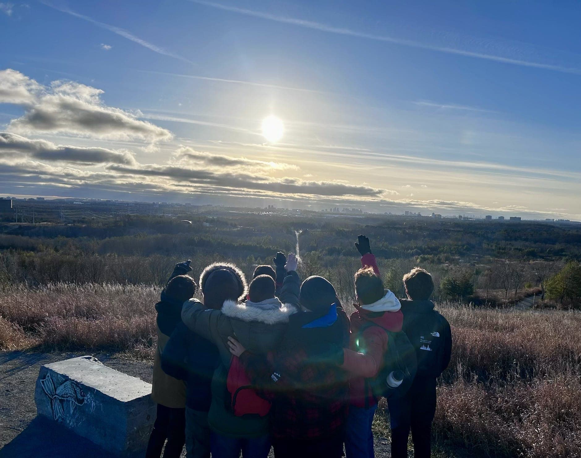 First hike with friends